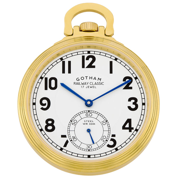 Expensive Pocket Watches Gotham Men's Gold Plated Stainless Steel