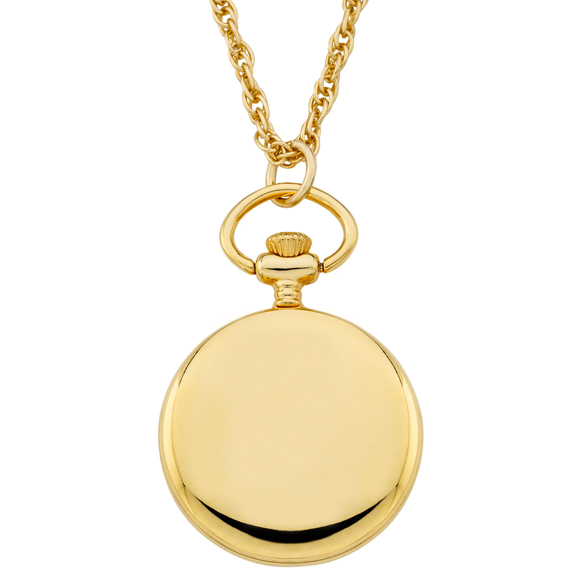 Gotham Women's Gold-Tone Open Face Pendant Watch with Chain # GWC14139GR