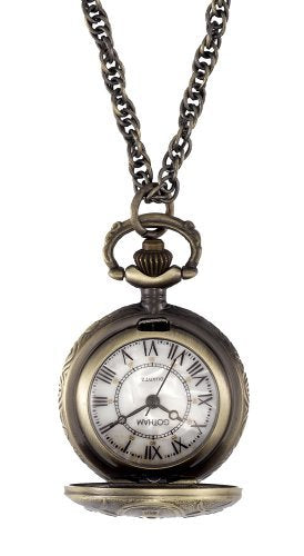 Gotham Women's Antique Design Bronze-Tone Quartz Fashion Pendant Watch # GWC14119A