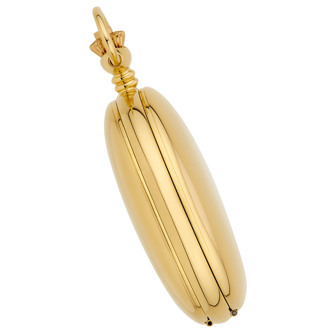 Gotham Men's Classic Gold-Plated Polished Case Double Hunter 17 Jewel Mechanical Pocket Watch # GWC18810G