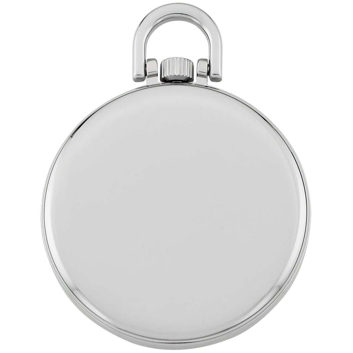 Gotham Men's Silver-Tone Slim Railroad 24 Hour Open Face Quartz Pocket Watch # GWC15027SP