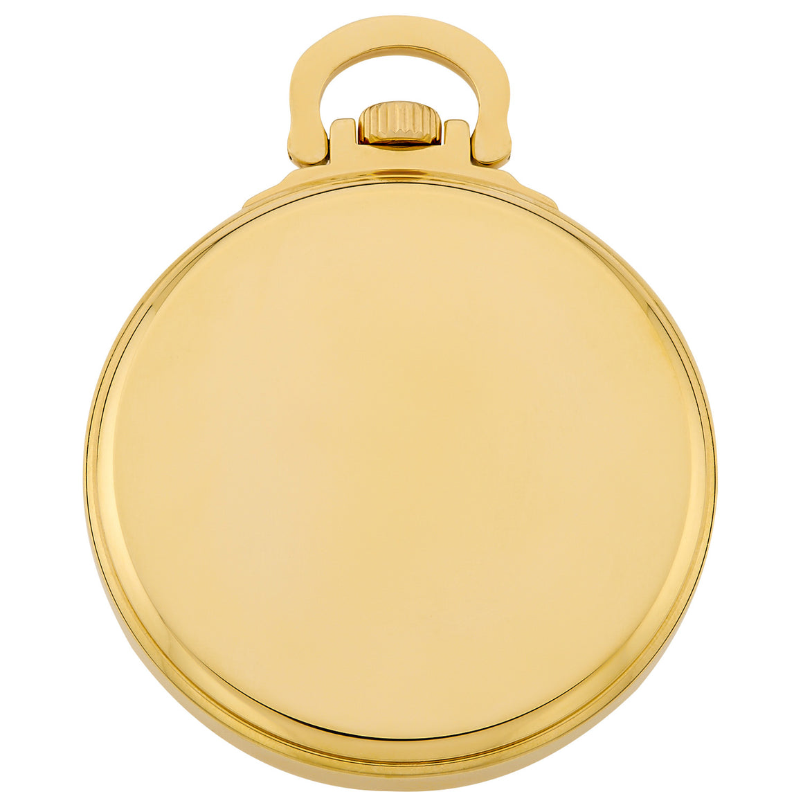 Gotham Men's Gold Plated Stainless Steel Mechanical Hand Wind Railway Classic Nostalgia Series Pocket Watch # GWC14114G