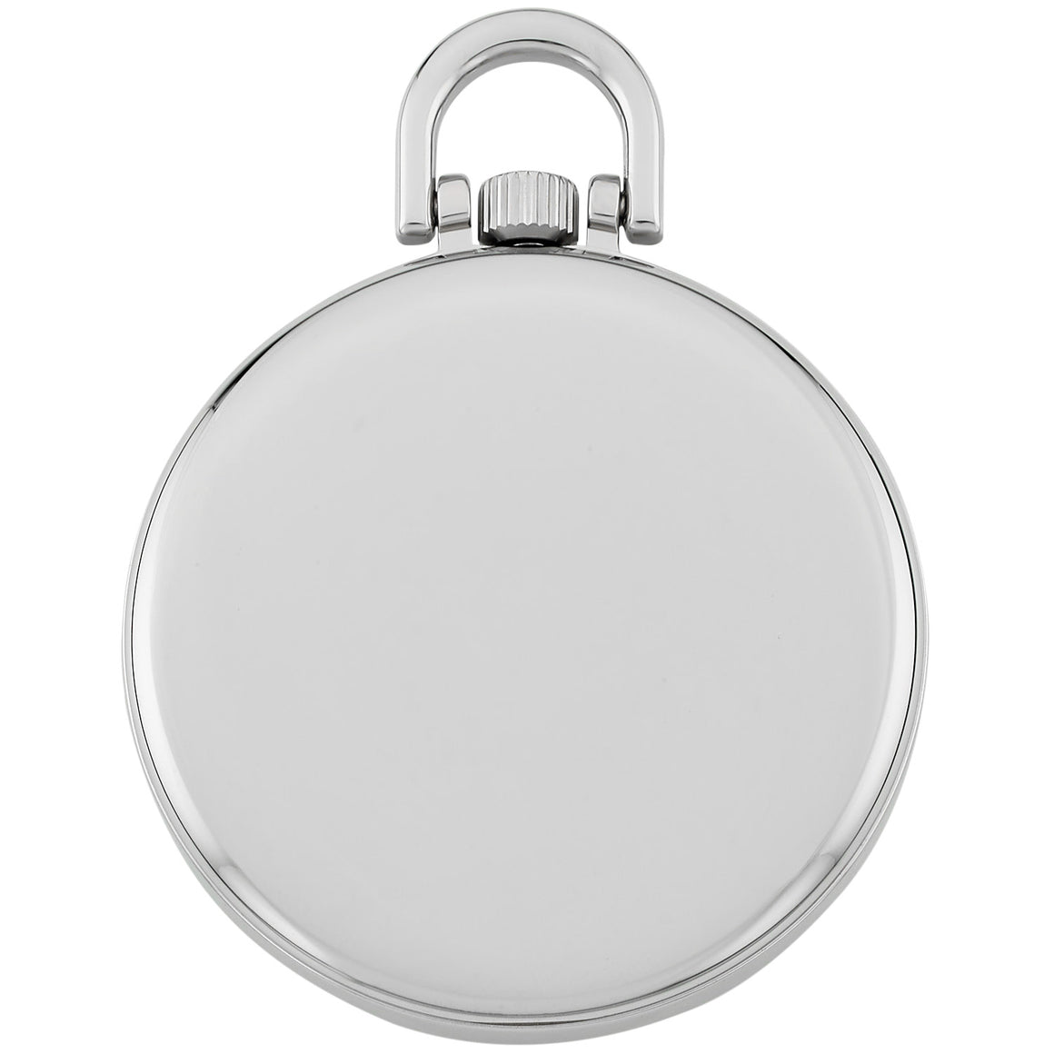 Gotham Men's Silver-Tone Slim Railroad 24 Hour Open Face Quartz Pocket Watch # GWC15029SBK