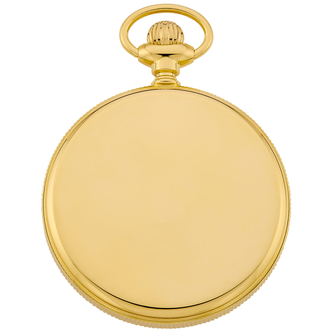 Gotham Men's Gold Plated Stainless Steel Mechanical Hand Wind Railway Classic Nostalgia Series Pocket Watch # GWC14124G