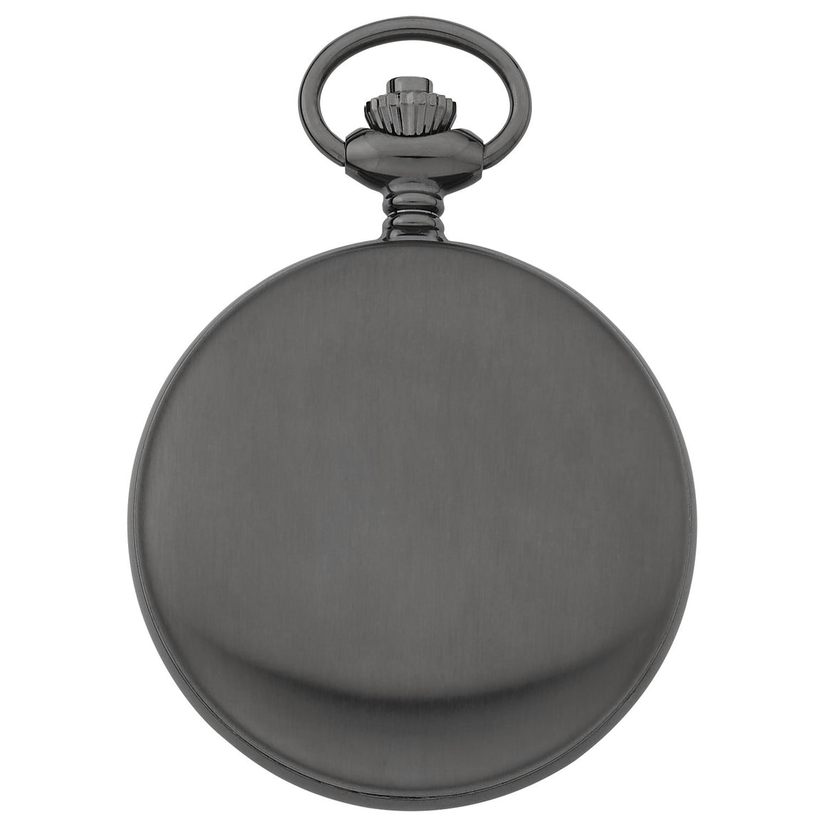 Gotham Men's Railway Classic Gunmetal Stainless Steel Analog Quartz Day/Date Hunter Pocket Watch # GWC14110BOX - Gotham Watch