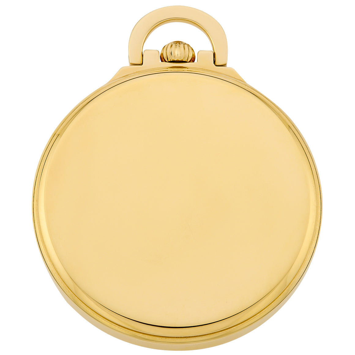 Gotham Men's Gold Plated Stainless Steel Mechanical Hand Wind Railway Classic Nostalgia Series Pocket Watch # GWC14115G