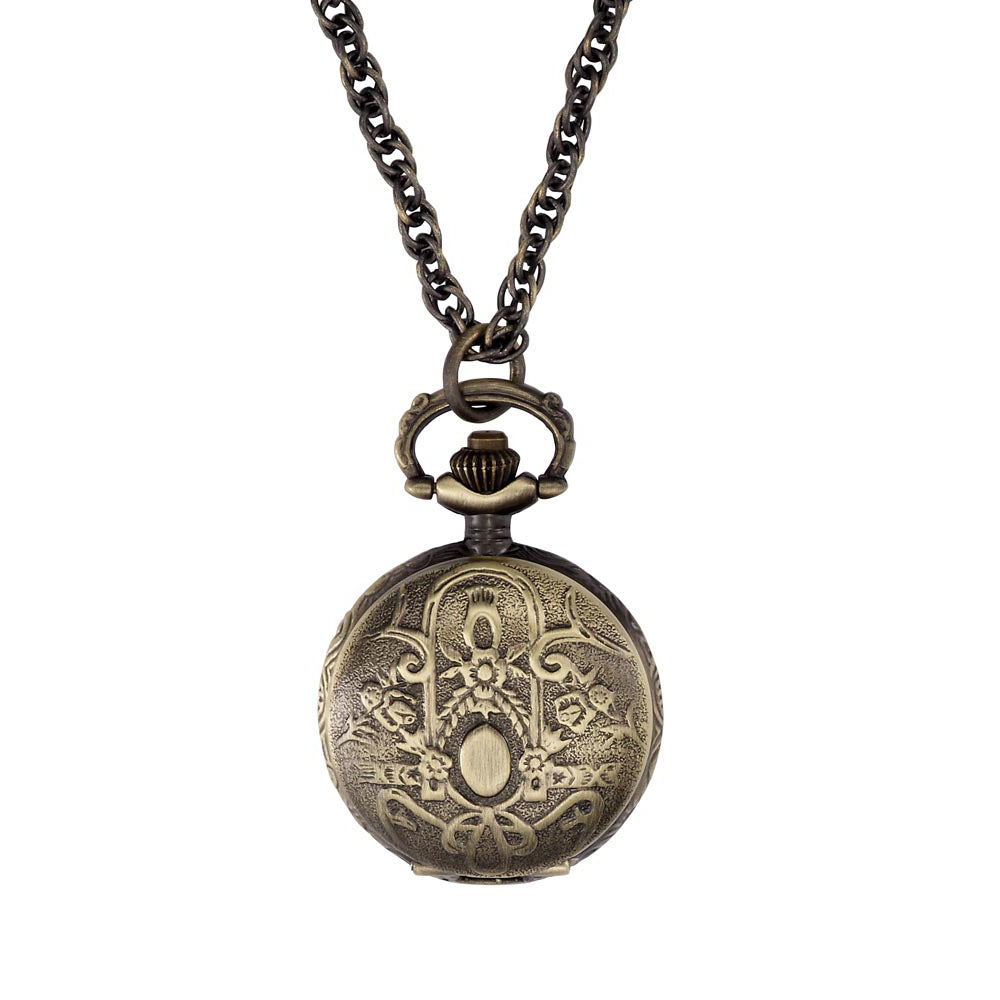 Gotham Women's Antique Design Bronze-Tone Quartz Fashion Pendant Watch # GWC14119A