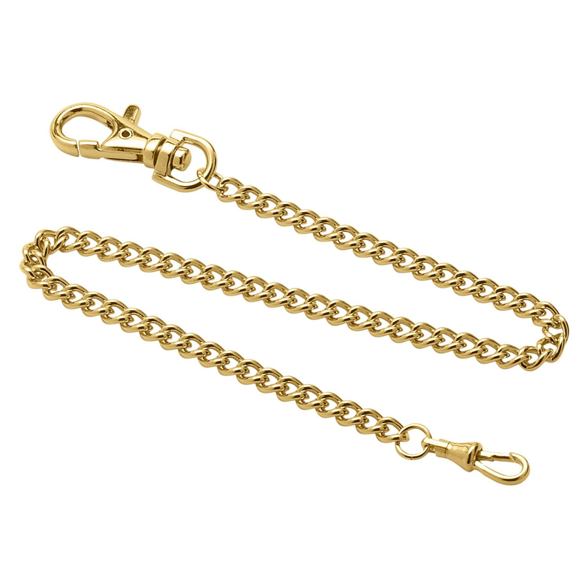 Gotham Men's Gold Plated Stainless Steel Mechanical Hand Wind Railway Classic Nostalgia Series Pocket Watch # GWC14114G curb chain