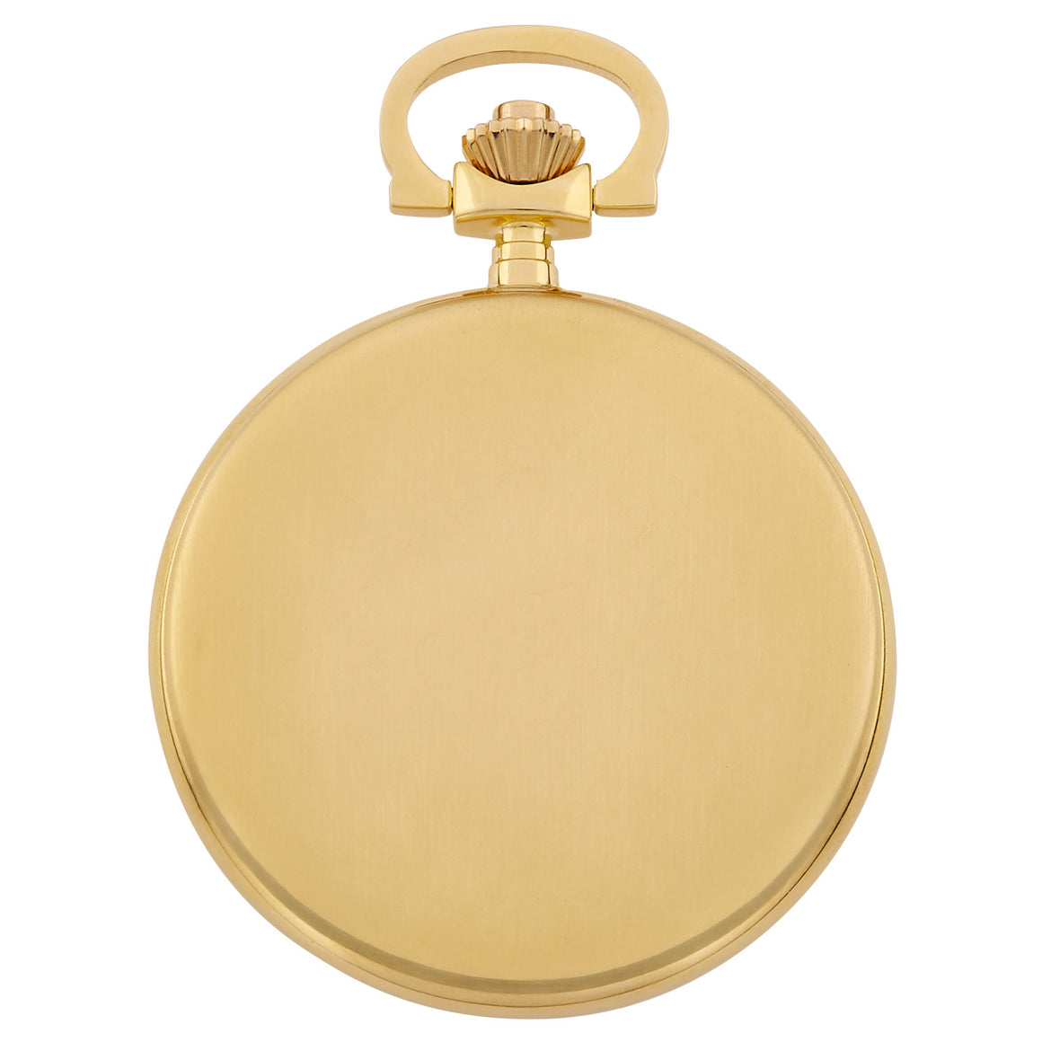 Gotham Men's Gold-Plated Stainless Steel Classic Series Brushed Covered Quartz Pocket Watch # GWC14125G - Gotham Watch