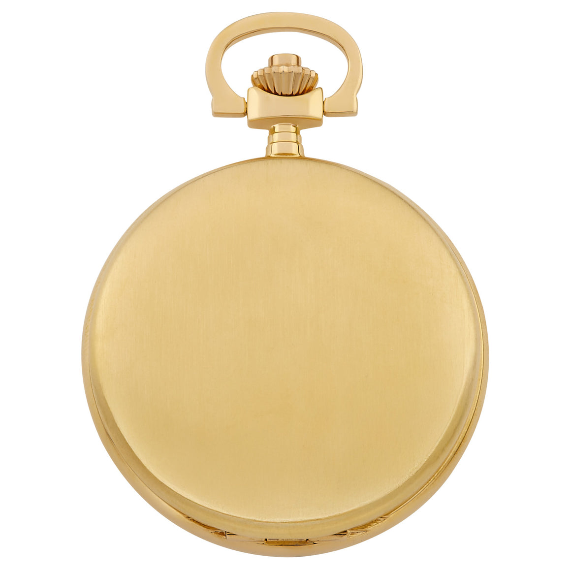 Gotham Men's Gold-Plated Stainless Steel Classic Series Brushed Covered Quartz Pocket Watch # GWC14125G - Gotham Watch