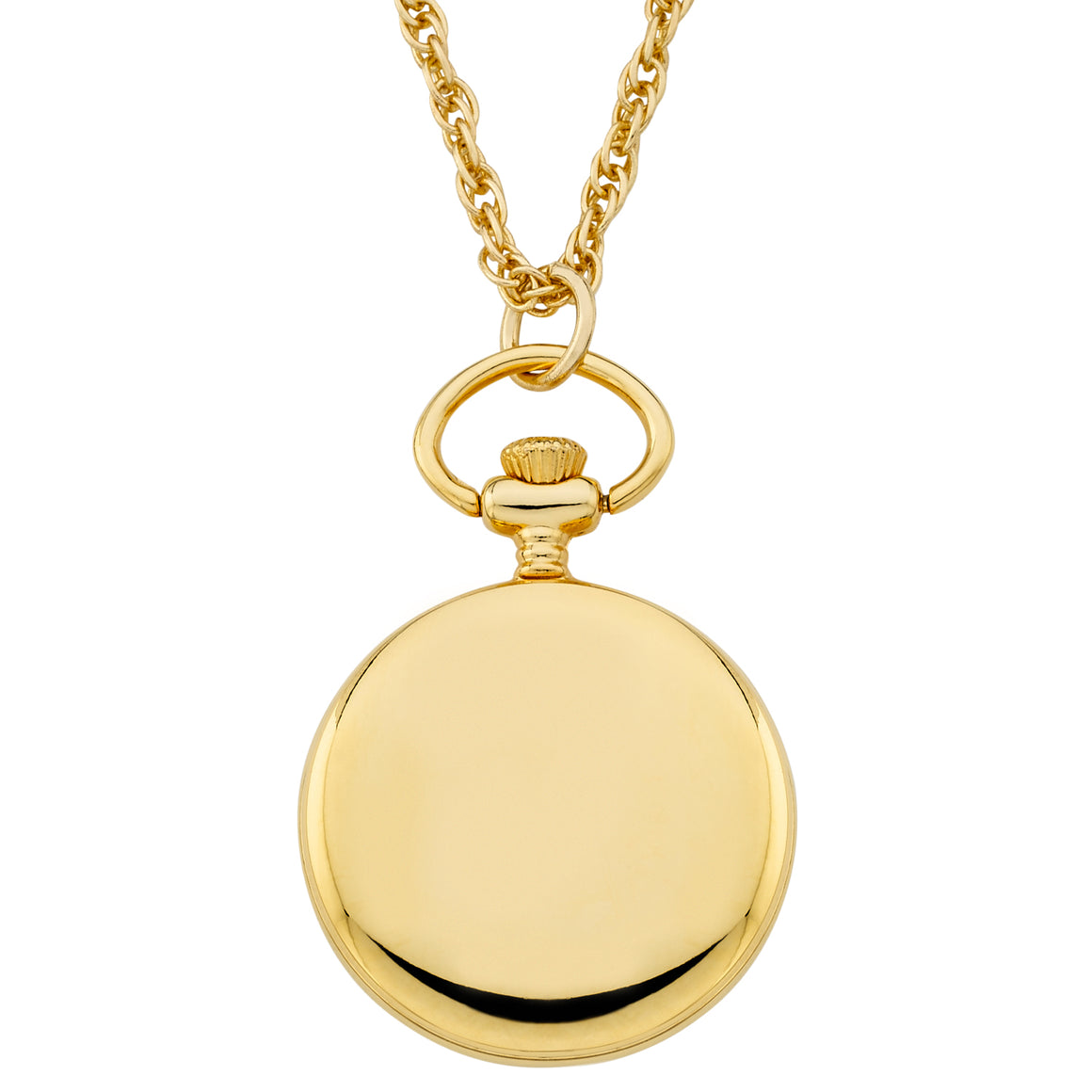 Gotham Women's Gold-Tone Open Face Pendant Watch with Chain # GWC14140GA