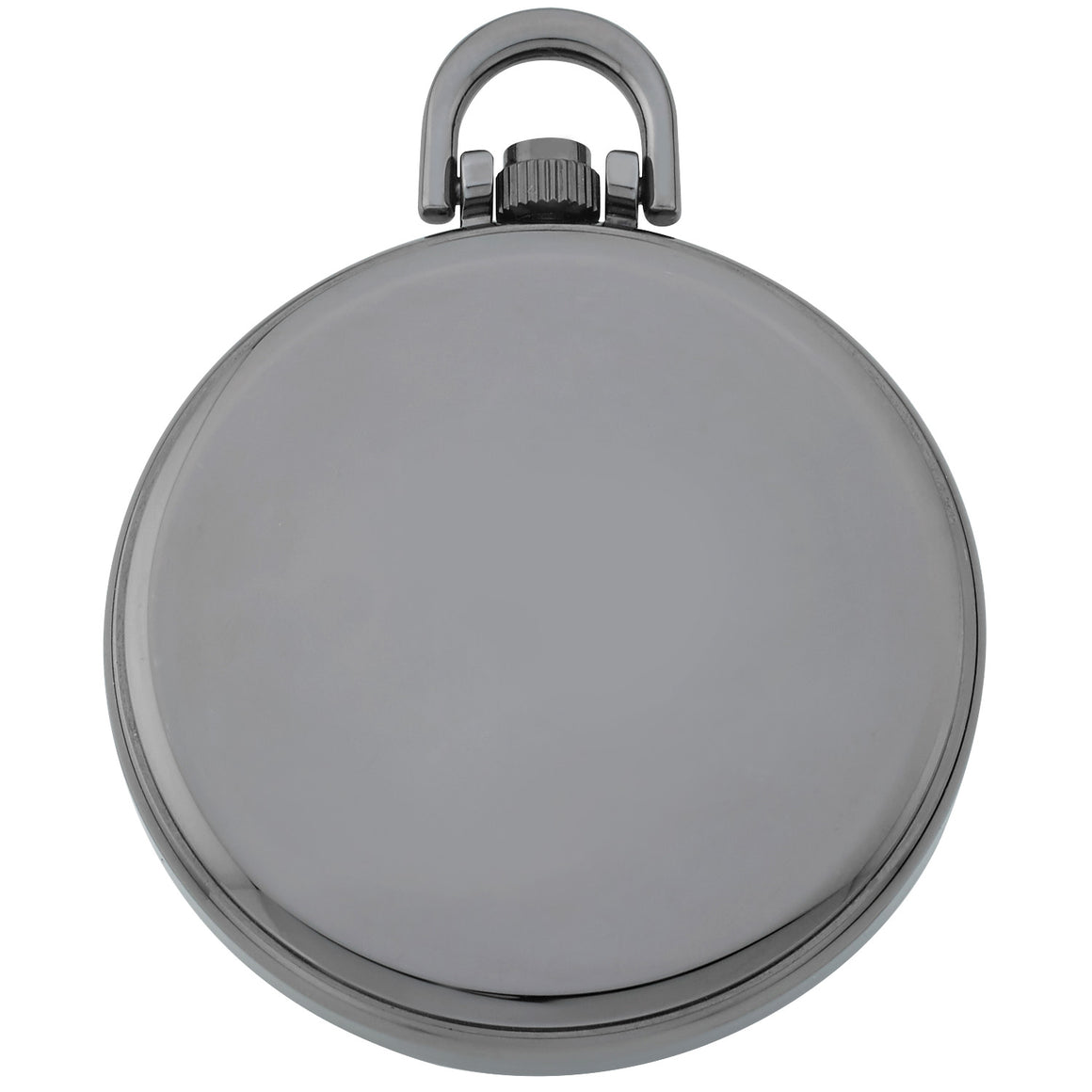 Gotham Men's Gun-Plated Stainless Steel Analog Quartz Date Railroad Style Pocket Watch # GWC14107BBK - Gotham Watch