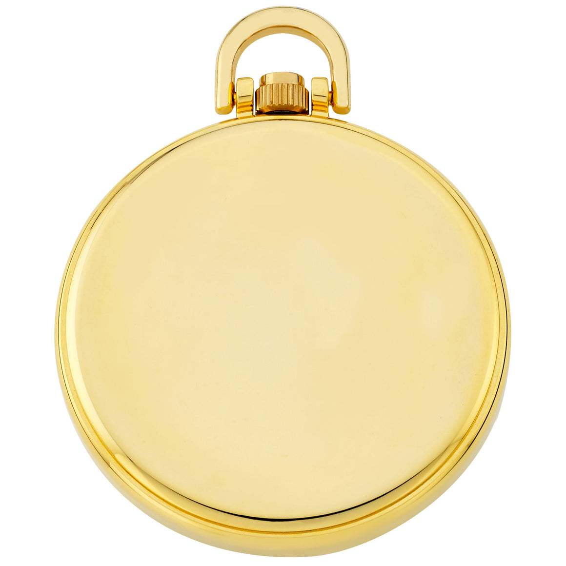 Gotham Men's Gold Plated Stainless Steel Analog Quartz Date Railroad Style Pocket Watch # GWC14107G - Gotham Watch