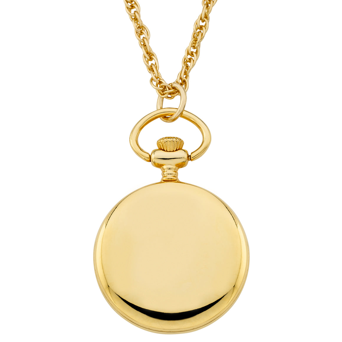 Gotham Women's Gold-Tone Open Face Pendant Watch with Chain # GWC14140GR