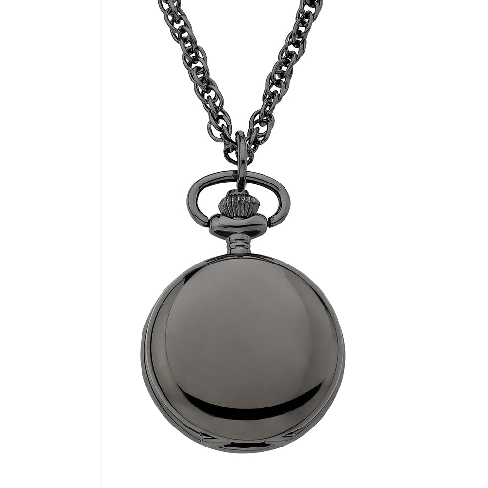 Gotham Women's Polished Gun Metal Quartz Fashion Pendant Watch # GWC14132B