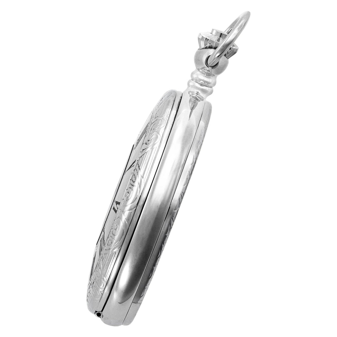 Gotham Men's Silver-Tone 17 Jewel Mechanical Covered Pocket Watch # GWC14036SB - Gotham Watch