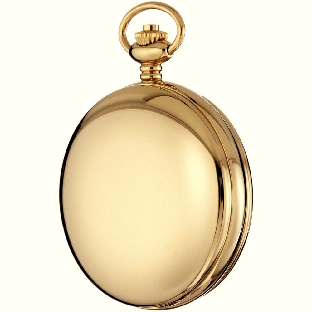 Gotham Men's Gold-Tone Double Cover Exhibition Mechanical Pocket Watch # GWC18804G