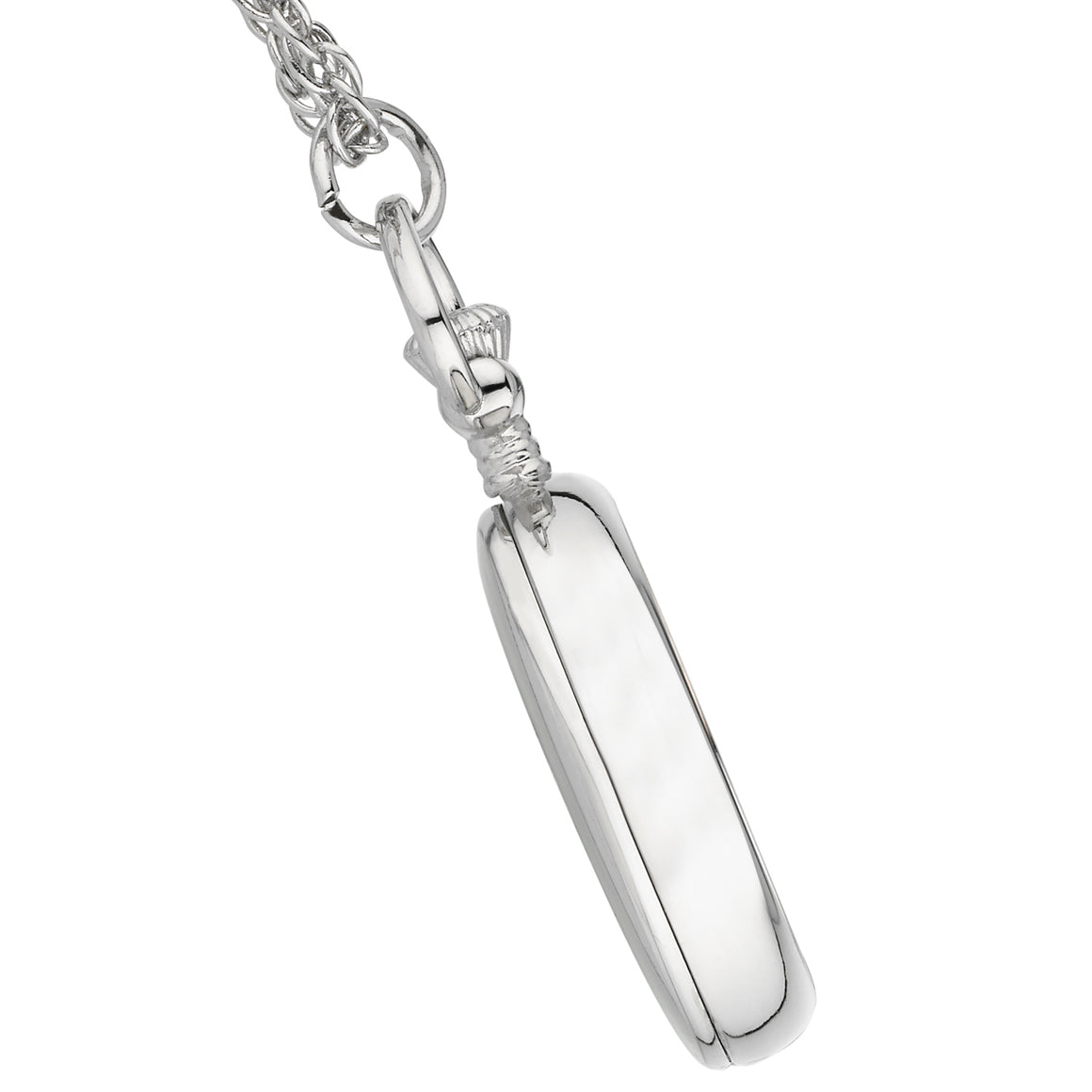 Gotham Women's Silver-Tone Open Face Pendant Watch With Chain # GWC14135SBA - Gotham Watch