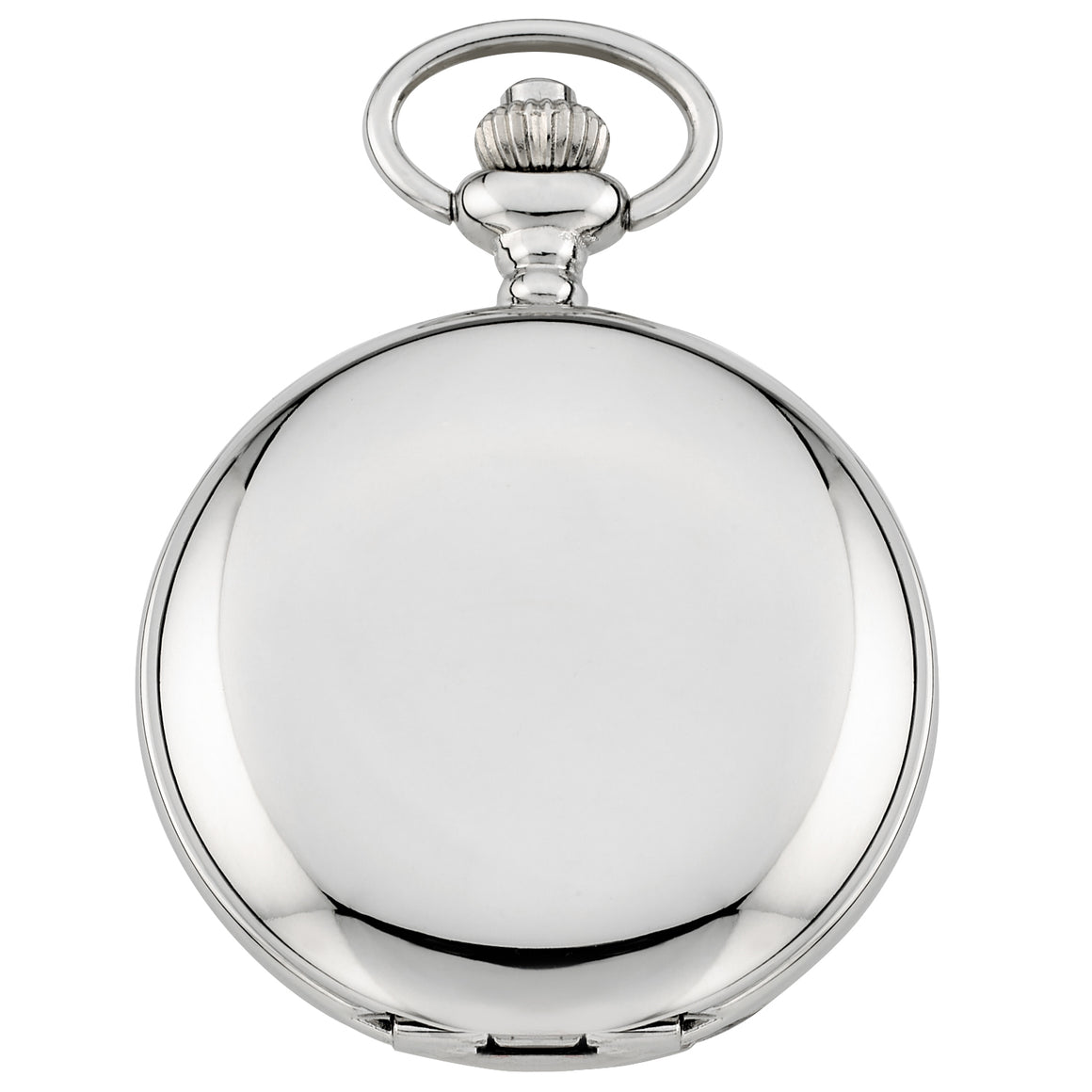 Gotham Men's Silver-Tone Railroad Polished Finish Covered Quartz Pocket Watch # GWC15044S - Gotham Watch