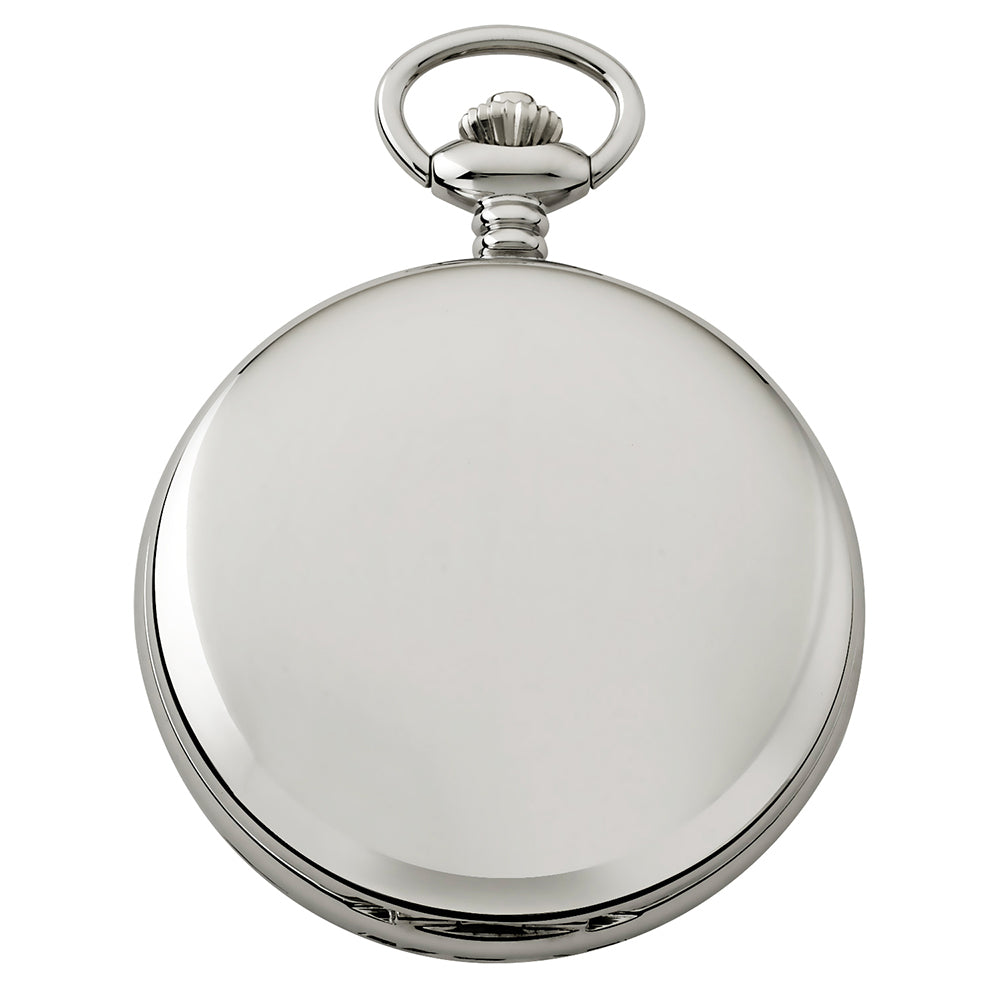 Gotham Men's Silver-Tone Double Cover Exhibition Mechanical Pocket Watch # GWC18804S