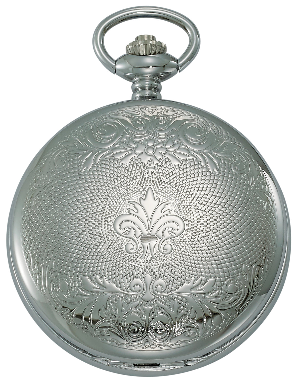Gotham Men's Silver-Tone Mechanical Pocket Watch with Desktop Stand # GWC18800S-ST